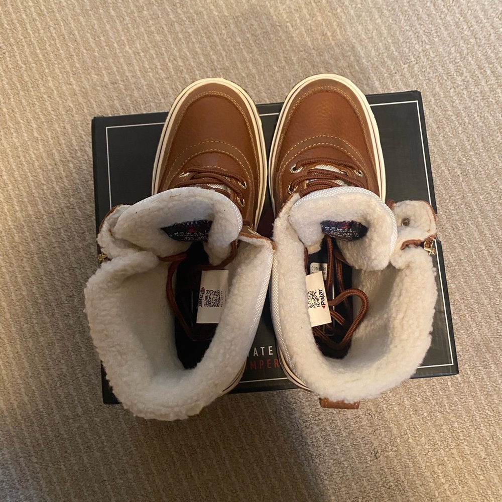 Snow Slide Brown and White Winter Boots size 8 - Picture 4 of 8
